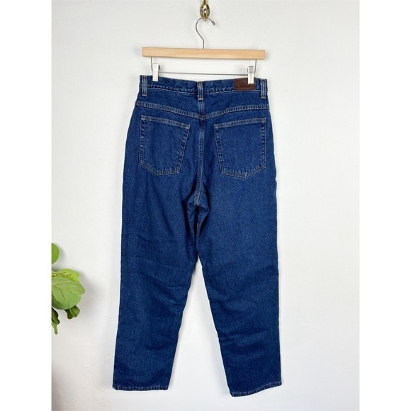 Vintage L.L. Bean Women's Red Fleece Lined Denim High Rise Jeans Sz 12 - Picture 3 of 10